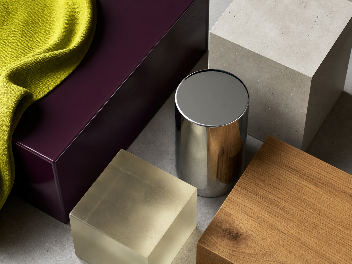 Palette de matériaux du studio